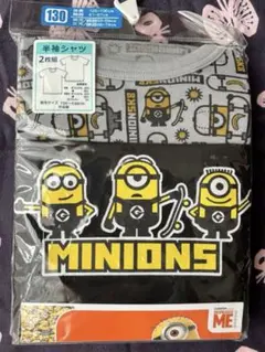 ミニオンズ 半袖シャツ 2枚組 130cm