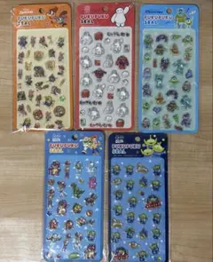 ディズニー PUKUPUKU SEAL ぷくぷくシール② 5種セット まとめ売り