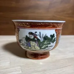 伝統的な日本の茶碗 九谷　庄三