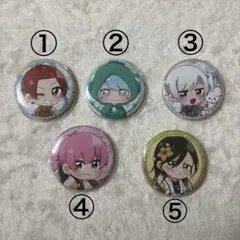 いれいす　ミニキャラ　缶バッジ/りうら、hotoke、初兎、ないこ、悠佑