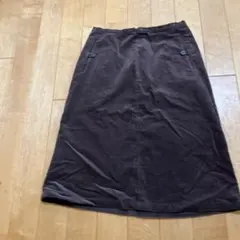 コーデュロイ タイトスカート ダークブラウン