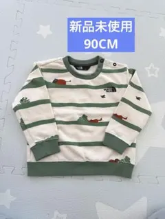 新品未使用 90CM THE NORTH FACE ストライプ トレーナー