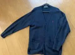 EAST BOY ダークネイビー Vネックカーディガン