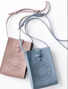 レリアン　ノベルティ　レザー風スマホショルダー　ピンクのサムネイル