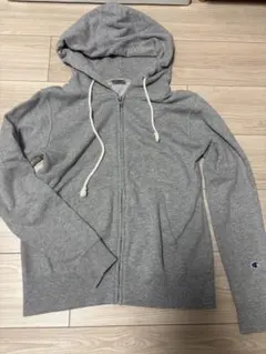 Champion グレー フルジッパーパーカー Mサイズ