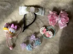 ヘアゴムセット　ヘアクリップ　ディズニー　まとめ売り