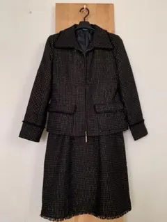 黒と金のツイード セットアップ　新品　11号