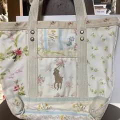 t*n様 美品　POLO 花柄キャンバストートバッグ