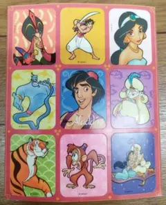 アラジン(Aladdin)、ディズニー映画のシール