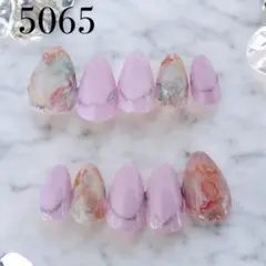 5065★ネイルチップ★ハンド★24枚セット★ショートアーモンド