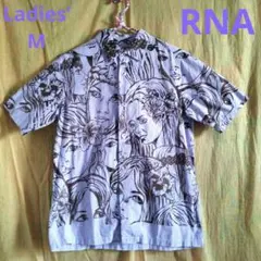 古着 レディース 半袖シャツ RNA 総柄 レディース Mサイズ
