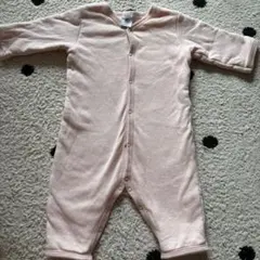 PETIT BATEAU ピンク ハート ロンパース 6m プチバトー