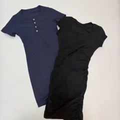 SHEINワンピースネイビー ブラック