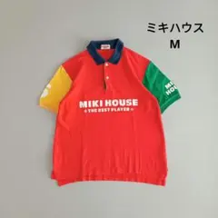 レトロ　ミキハウス　メンズ　半袖　ポロシャツ　カラフル