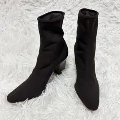 セルジオロッシ メッシュ ショートブーツ 35 1/2 ポインテッドトゥのサムネイル