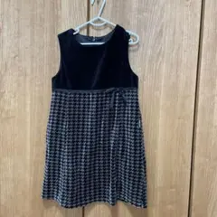 COMME CA ISM ベロアワンピース　110cm