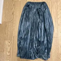 ◎ジャーナルスタンダード【洗える】マキシ丈 光沢 ギャザー ロングスカート