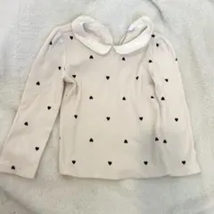 脇に穴あり　GAP ハート柄 長袖カットソー