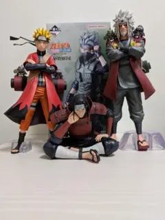 一番くじ NARUTO ナルト フィギュア　自来也　カカシ　柱間