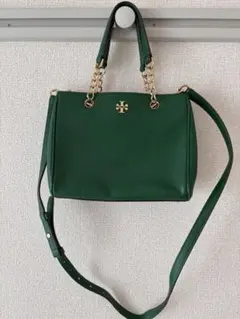 Tory Burch ミニフレービングソフトチェーントートバッグ 2回使用 Tory Burch ミニフレービングソフトチェーントートバッグ 2回使用