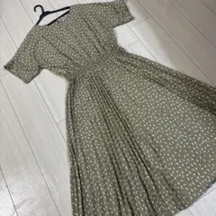 UNITED ARROWS green label ロングワンピース　プリーツ