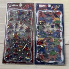 プチドロップステッカー　マーベル　2種類セット