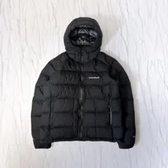 《希少美品》モンベル パーマフロストライトダウンパーカ ドローコード 黒 M-R