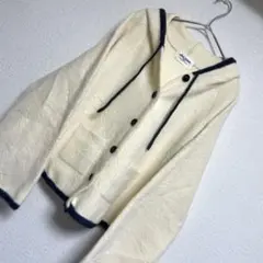 TINA-JOJUN シャギーニットアウター　フード付ジャケット　 M