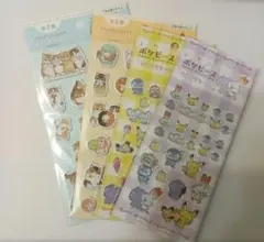 モフサンド ぷくっとシール ポケピース キラキラシール 4枚セット