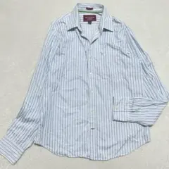 【大きいサイズ XXL】アバクロンビー＆フィッチ◇ストライプシャツ ロゴ刺繍