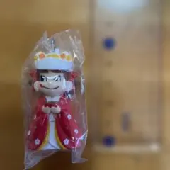 不二家ぺこちゃんキーホルダー　ストラップなし　約5cm