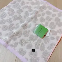 ケイトスペード ミニタオルハンカチ レオパード スペード 刺繍 ヒョウ柄