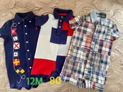 Ralph Lauren ロンパース3点セット 12M