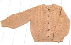 カーディガンケーブル編み ニット GU アウター レディース Mサイズ 冬