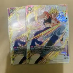 未使用品 ドラゴンボール カードゲーム 2枚セット ゴジータ 悪鬼を討つ