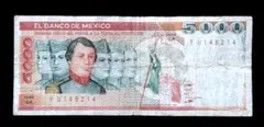 メキシコ 2000ペソ 紙幣 - メルカリ