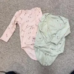 長袖ボディースーツ ベビー服　12-18month 2枚set