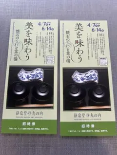 静嘉堂文庫美術館 美を味わう　チケット２枚のサムネイル