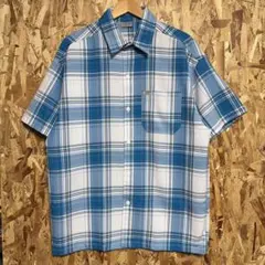 USA製 CalTop オンブレチェック 半袖 シャツ キャルトップ