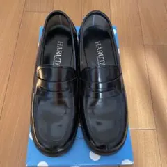 天然皮革 HARUTA ブラック ローファー 23cm