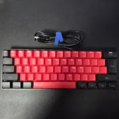 Snpurdiriゲーミングキーボード有線 61キー（レッド＆ブラック）