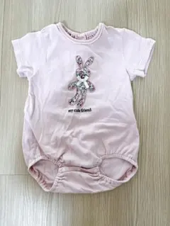 cottoli うさぎのtシャツロンパース