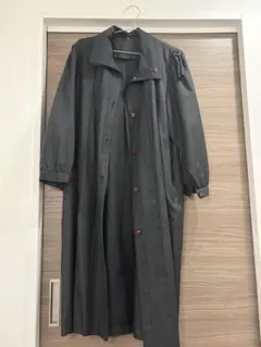 グレー ロングコート バルーンスリーブ