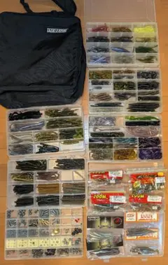 バス釣り引退セット ほぼ未使用 ワーム フック 他 バス釣り引退セット 全約172点(ルアーワーム約136点)｜Yahoo!フリマ