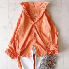 ☆EILEENモデル.美品☆フランク＆アイリーン スキッパーシャツ ゆったり