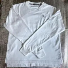 ブラウニー 長袖 トレーナー 刺繍ロゴ スウェット Mサイズ ホワイト メンズ