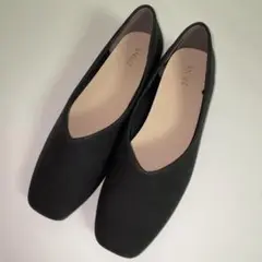 新品✨2PINK 黒 フラットシューズ スクエアトゥ M