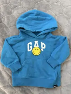 GAP BABY 裏起毛 パーカー 青色 80センチ