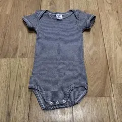 プチバトー　ストライプロンパース　美品