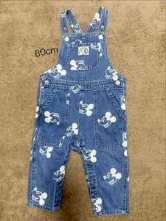 80センチ　ミッキーサロペット